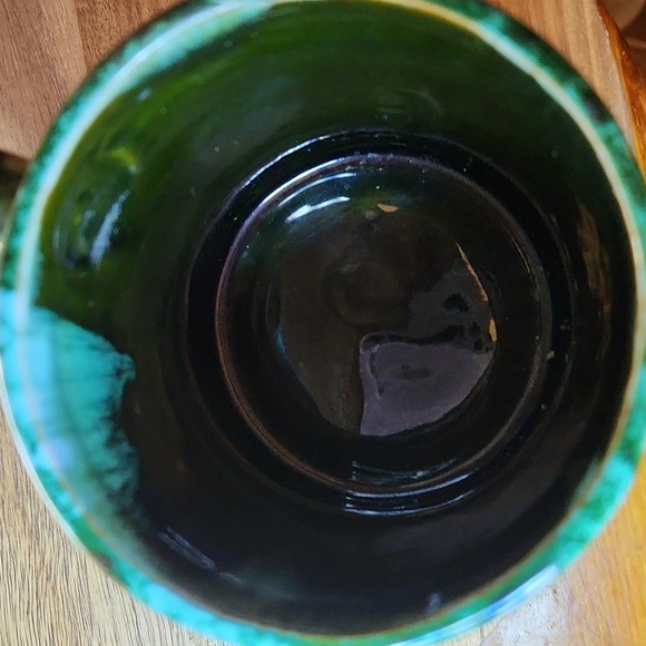 Blue Mountain 1970s Canada Green Drip glaze Pottery Mug and Cup - Picture 5 of 14